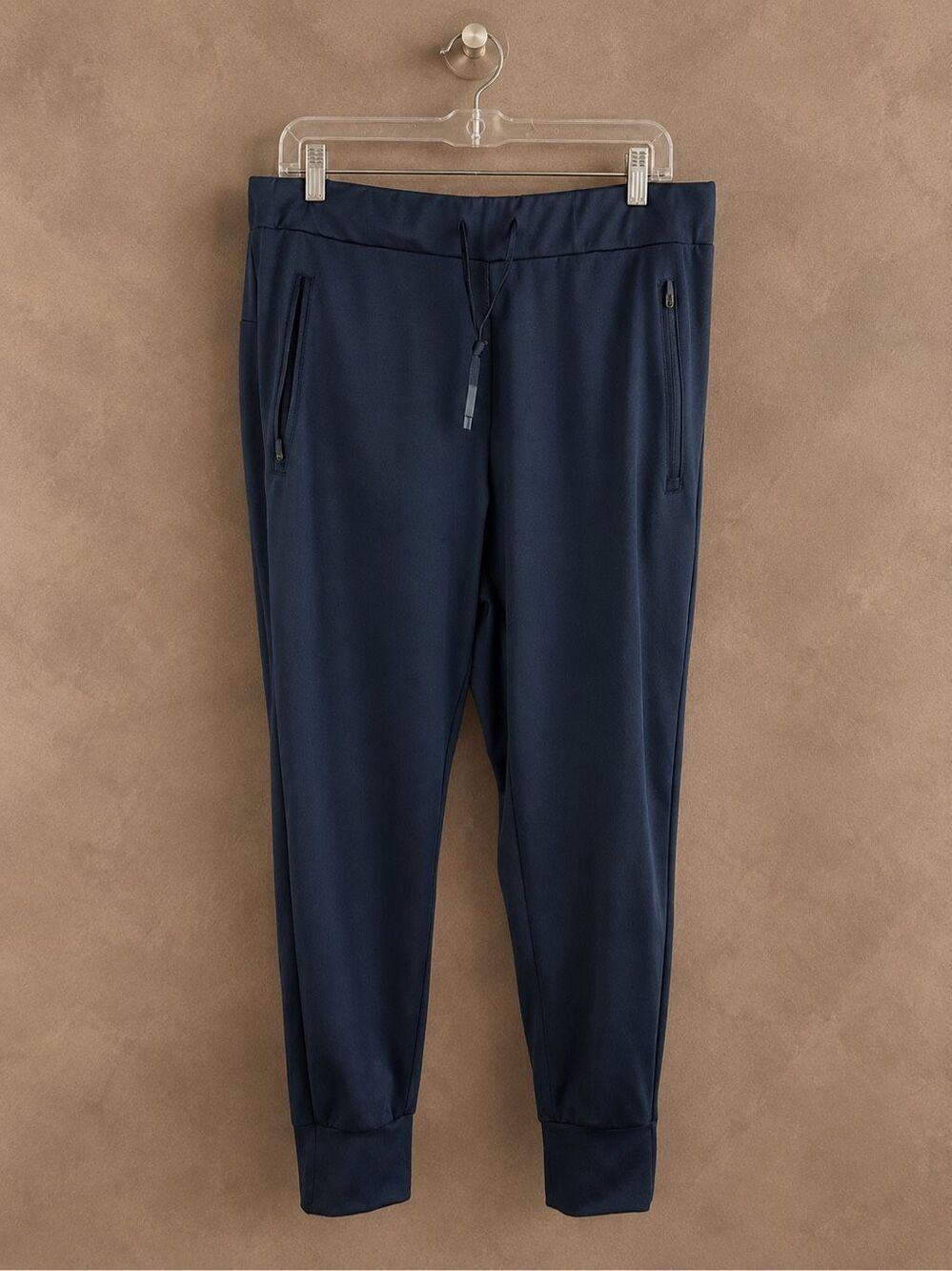Spyder Active Size Large Navy Stretch Jogger Pants Tapered Zip Pocket